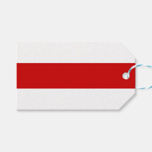 Belarus Flag (Red and White) Gift Tags