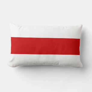 Belarus Flag (Red and White) Lumbar Cushion