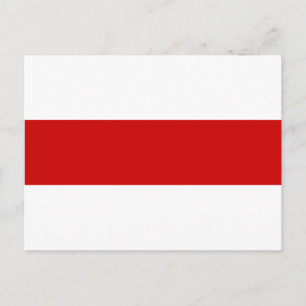 Belarus Flag (Red and White) Postcard