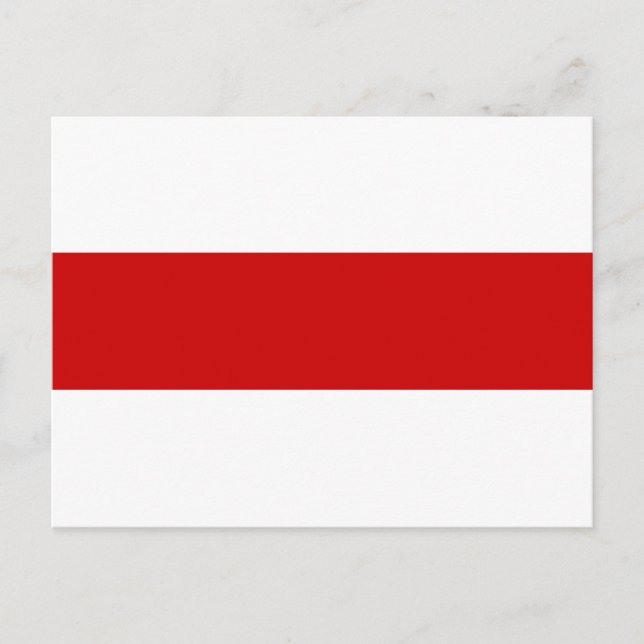 Belarus Flag (Red and White) Postcard (Front)