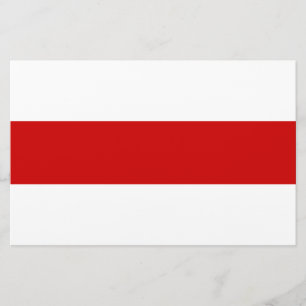 Belarus Flag (Red and White) Stationery