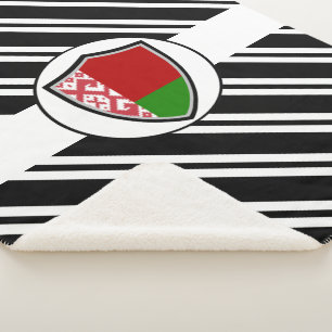 Belarus flag sherpa blanket