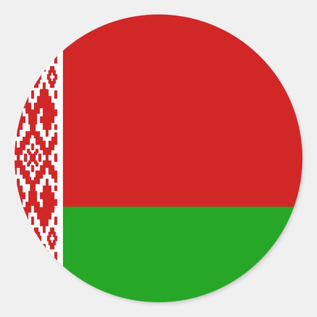 Belarus Flag Sticker (Front)