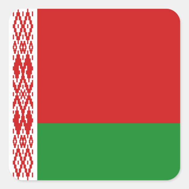 Belarus Flag Sticker (Front)