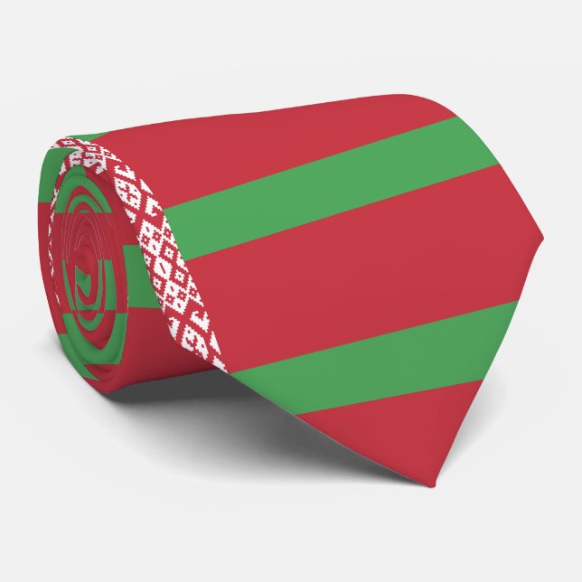 Belarus flag tie (Rolled)