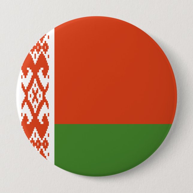 Belarus Flag Total Coverage  10 Cm Round Badge (Front)