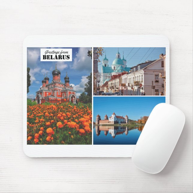 Belarus Greetings Nature Architecture Mousepad (With Mouse)