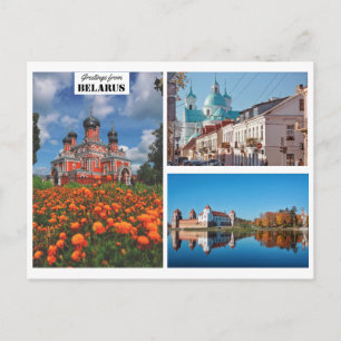 Belarus Greetings Nature Architecture Postcard