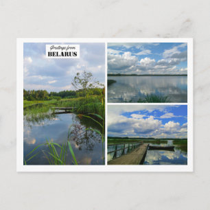 Belarus Greetings Nature Lake Scenery Postcard