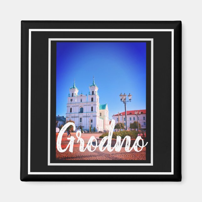 Belarus Grodno Architecture Landscape Magnet (Front)