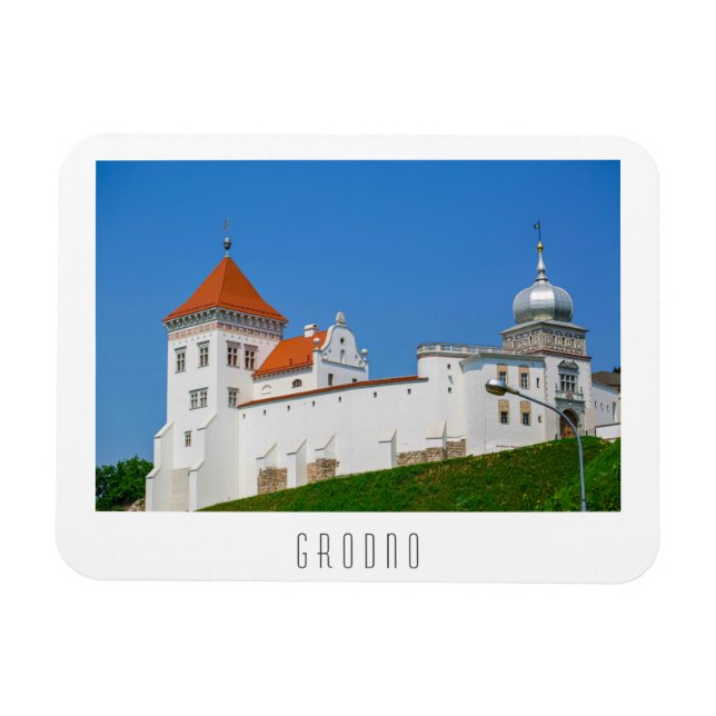 Belarus Grodno Cityscape City Architecture Castle Magnet (Horizontal)