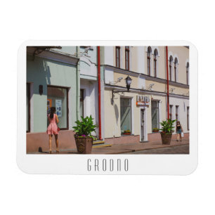Belarus Grodno Cityscape City Architecture Magnet