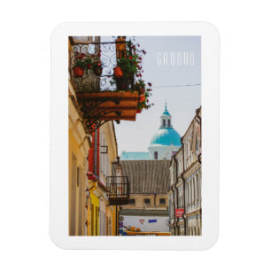 Belarus Grodno Cityscape City Architecture Magnet