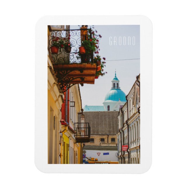 Belarus Grodno Cityscape City Architecture Magnet (Vertical)