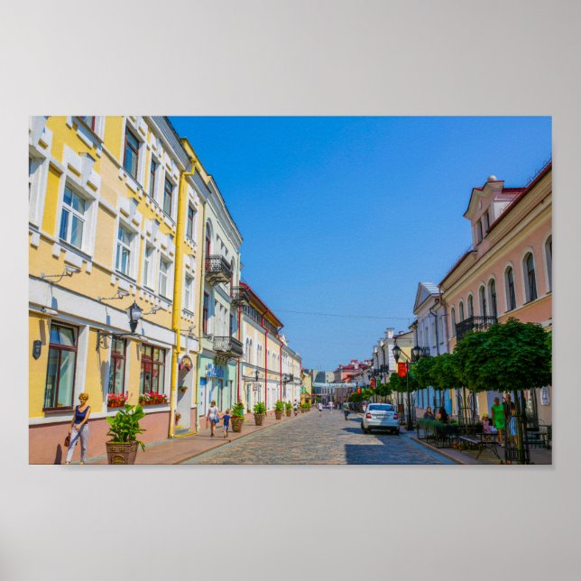 Belarus Grodno Cityscape City Architecture Poster (Front)
