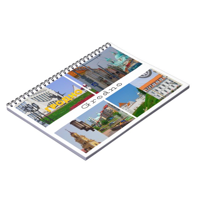 Belarus Grodno Cityscape City Street Architecture Notebook (Left Side)