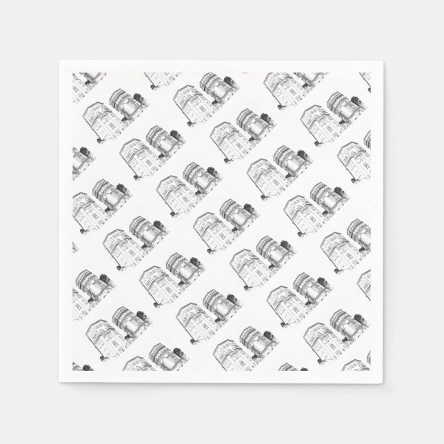 Belarus Grodno Water Towers Napkin (Front)