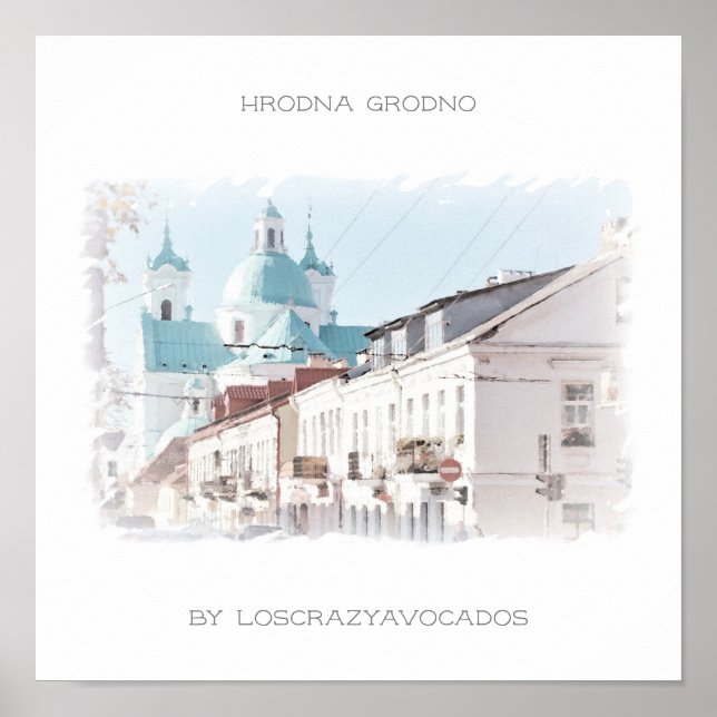 Belarus Hrodna Grodno Architecture Nature Poster (Front)