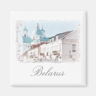 Belarus Hrodna Grodno Architecture Painting Magnet