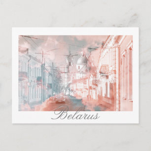 Belarus Hrodna Grodno Architecture Postcard