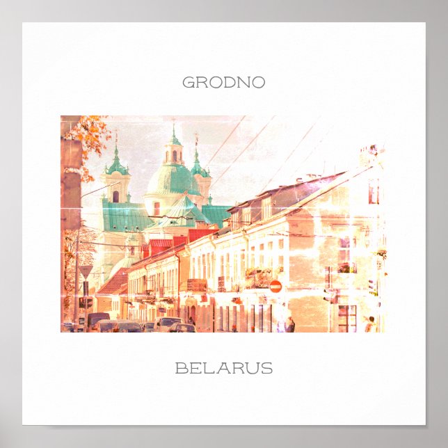 Belarus Hrodna Grodno Architecture Poster (Front)