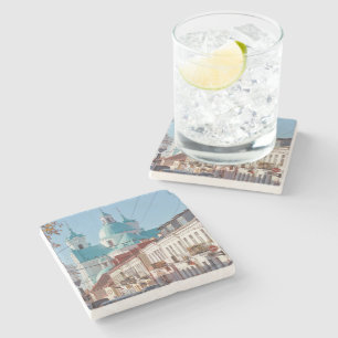 Belarus Hrodna Grodno Cityscape Architecture Stone Coaster