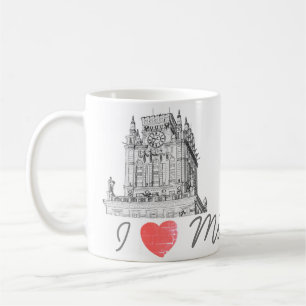 Belarus I Love Minsk City Gates Architecture Coffee Mug