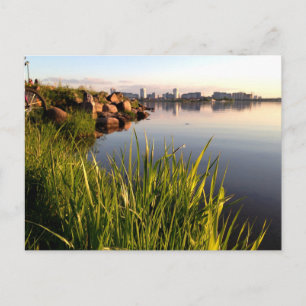 Belarus landscape photograph postcard