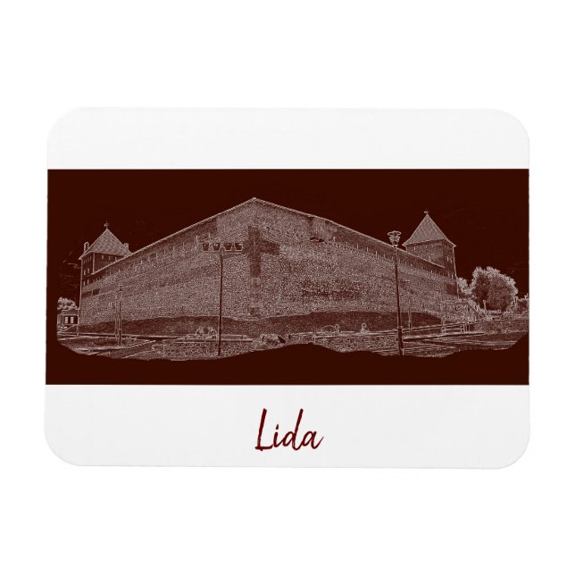 Belarus Lida Cityscape City Castle Architecture  Magnet (Horizontal)
