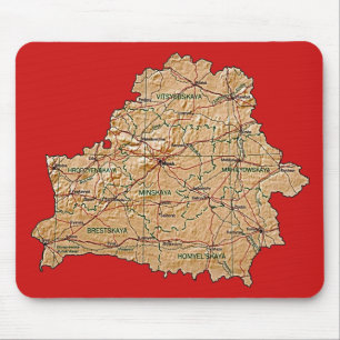 Belarus Map Mousepad