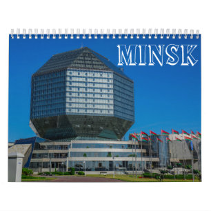 Belarus Minsk Architecture City Cityscape Минк Calendar