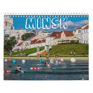 Belarus Minsk Architecture City Cityscape Минк Calendar