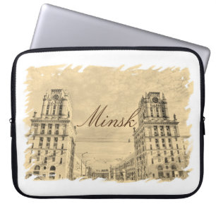 Belarus Minsk Architecture Laptop Sleeve Cover