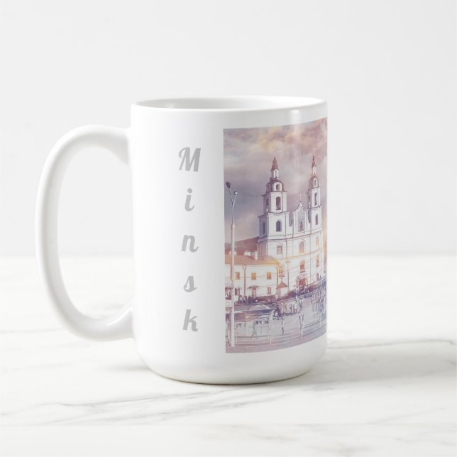 Belarus Minsk Architecture Painting Mug (Left)