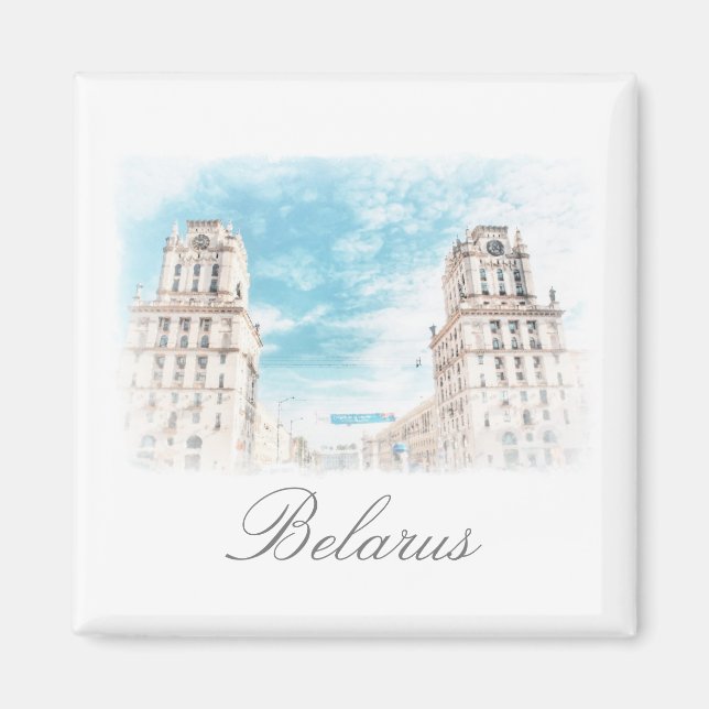 Belarus Minsk City Architecture Magnet (Front)
