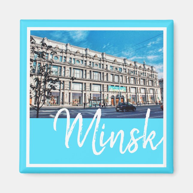 Belarus Minsk City Architecture Magnet (Front)