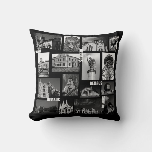 Belarus Minsk Grodno Pinsk Brest Architecture Cushion (Front)