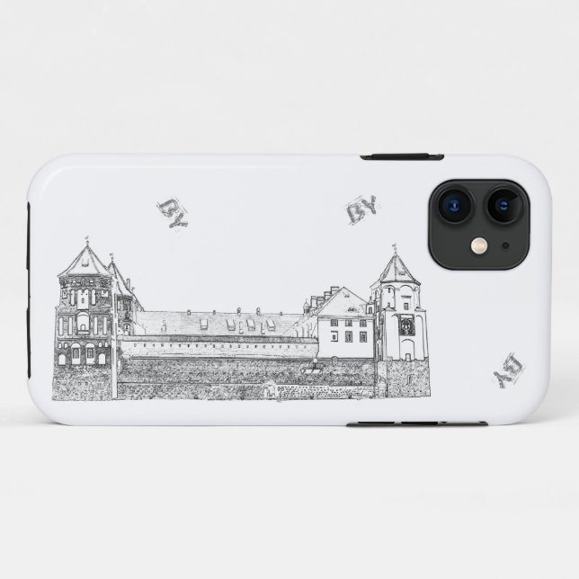Belarus Mir Castle Architecture Мирский Замок Case-Mate iPhone Case (Back (Horizontal))
