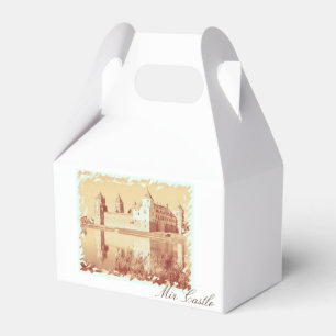 Belarus Mir Castle Architecture Мирский Замок Favour Box
