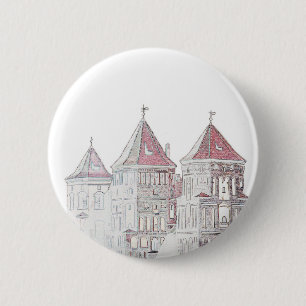 Belarus Mir Castle Architecture 6 Cm Round Badge