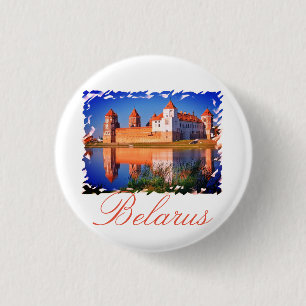 Belarus Mir Castle Architecture Button Pin