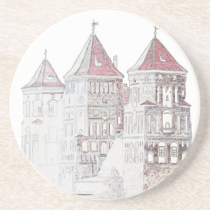 Belarus Mir Castle Architecture Coaster