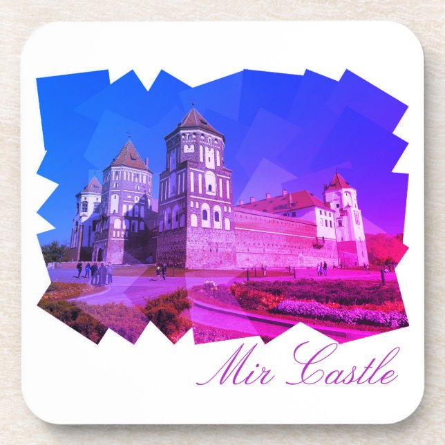 Belarus Mir Castle Architecture Nature Coaster (Front)