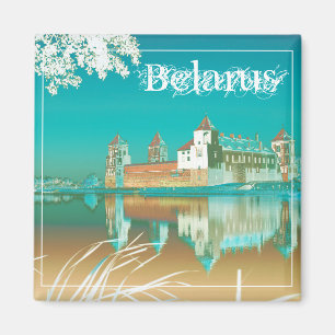 Belarus Mir Castle Architecture Nature Magnet