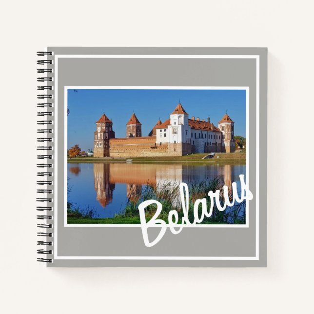 Belarus Mir Castle Architecture Nature Notebook (Front)