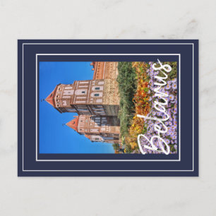 Belarus Mir Castle Architecture Nature Postcard