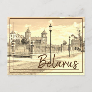Belarus Mir Castle Architecture Nature Postcard