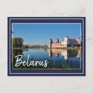 Belarus Mir Castle Architecture Nature Postcard