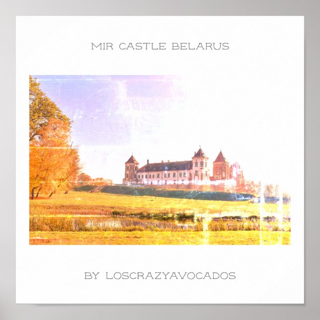 Belarus Mir Castle Architecture Nature Poster (Front)