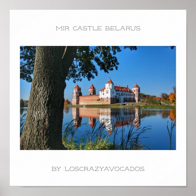 Belarus Mir Castle Architecture Nature Poster (Front)